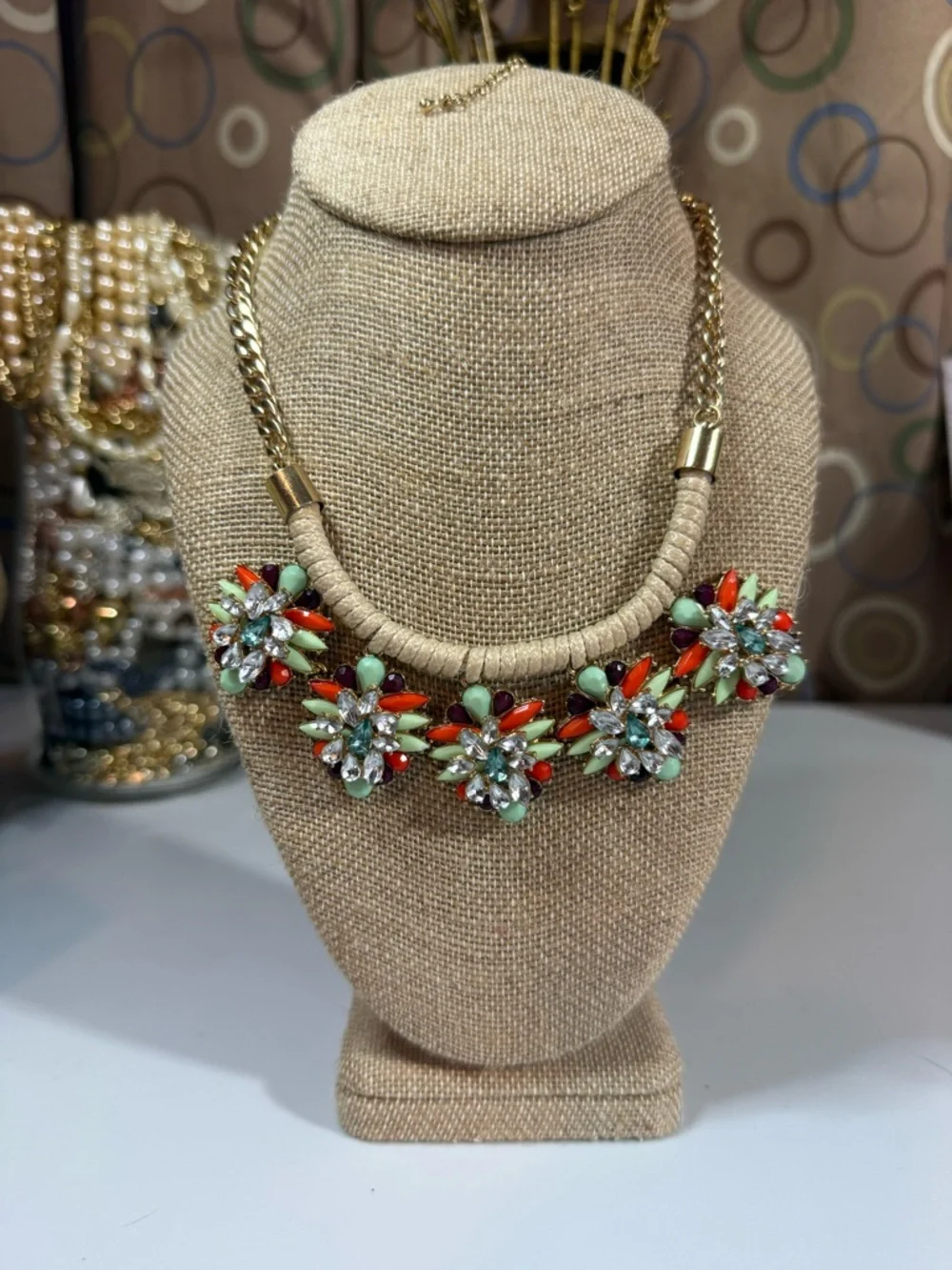 Vintage Y2K KHLOE JEAN statement necklace from early to mid-2010s